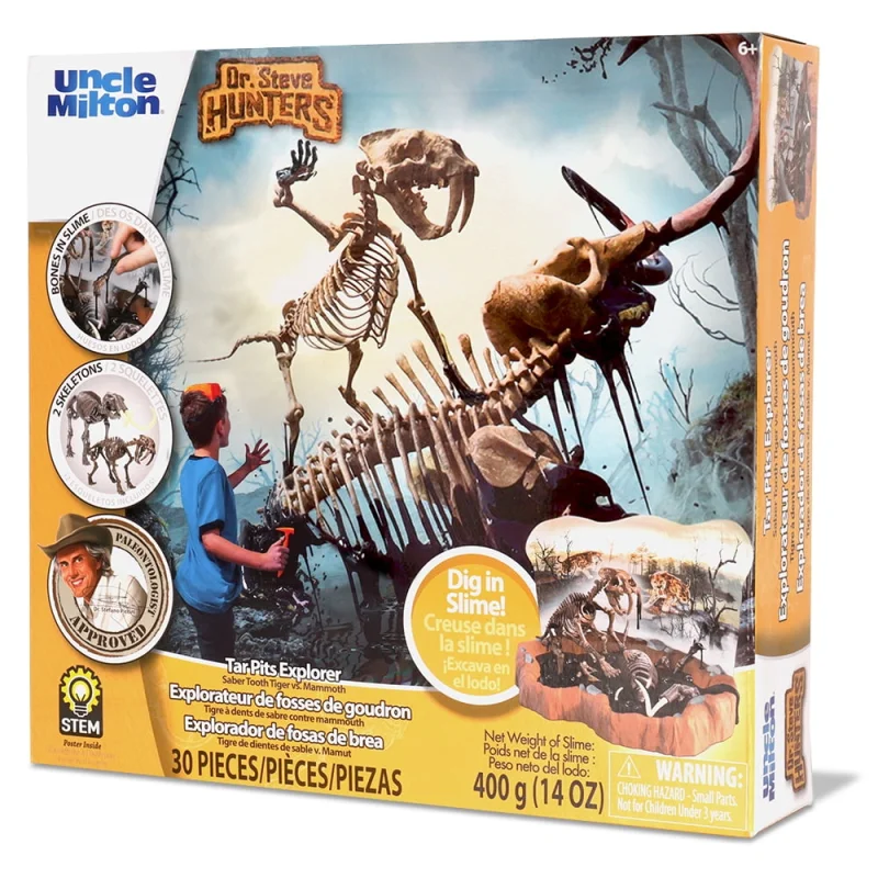 Dr. Steve's Ice Age Explorer Slime Dig KitSabertooth & Mammoth
