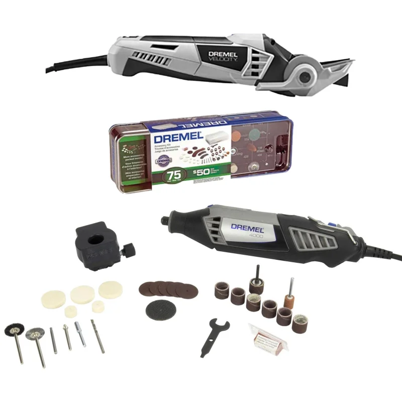Dremel 4000 Rotary Kit, Accessory Kit, & Oscillating Saw (Certified Refurbished)