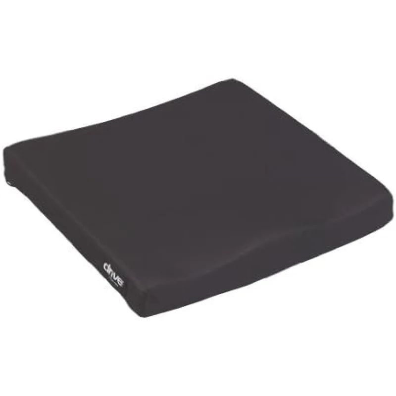 Drive Medical 14880 Molded General Use Wheelchair Seat Cushion, Black, 1 3/4 Inches, 16" x 16" x 1.75"