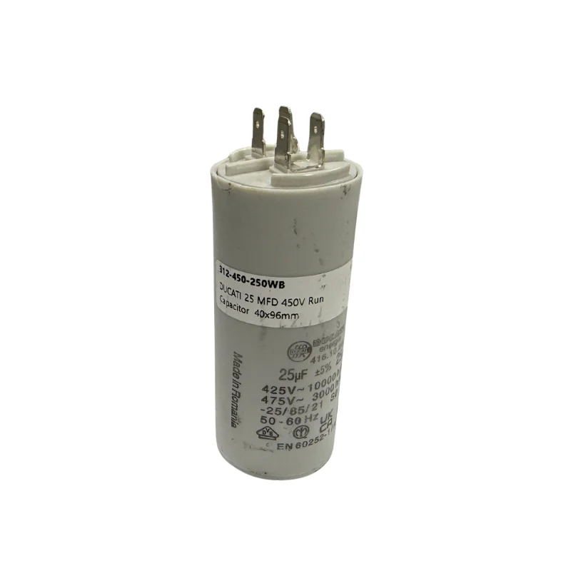 DUCATI 25UF Capacitor, Quick Connect