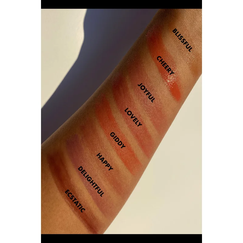 e.l.f. Hydrating Core Lip Shine, Conditioning & Nourishing Lip Balm, Sheer Color Tinted Lip Moisturizer, Blissful, 0.09 Oz