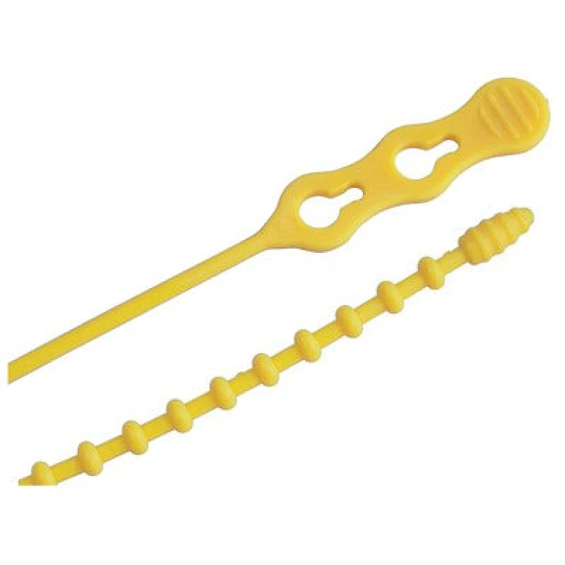 Ecm Industries Llc 45-12BEADYW Beaded Cable Tie 12in Yellow 15PK