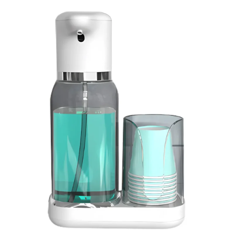 Effortless Mouthwash Dispenser | Hands-Free Design with Adjustable Volume for Hygienic Oral Care