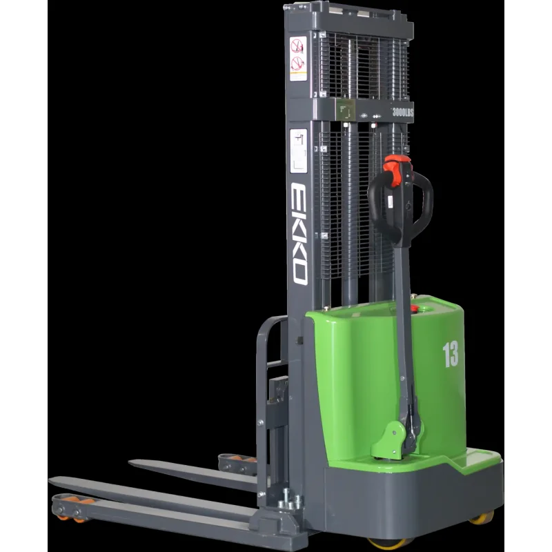 Ekko EB13C-118Li Straddle Stacker Lithium 2800 lbs Capacity 118" Lift Height New