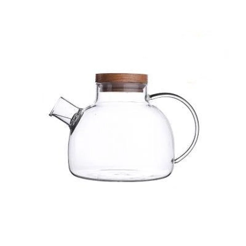 Elegant Scandinavian Teapot Set with Oak Tray & Candle Warmer | Tea Set for Adults, Perfect for Hot & Cold Beverages