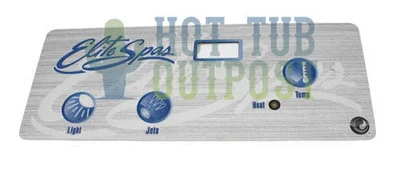 Elite Spas 3 Button Overlay 107862