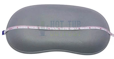 Ergonomic Gray Pillow FIC-0006-GRY 12 in Long