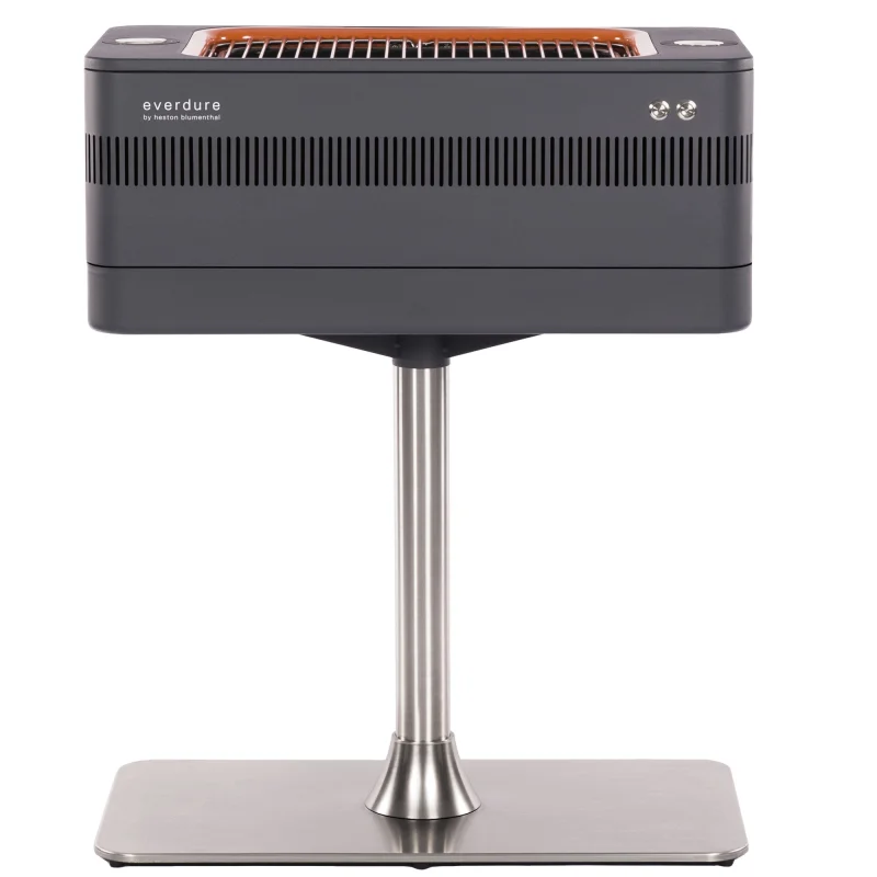 Everdure by Heston Blumenthal FUSION 29 Inch Pedestal Charcoal Grill/Rotisserie