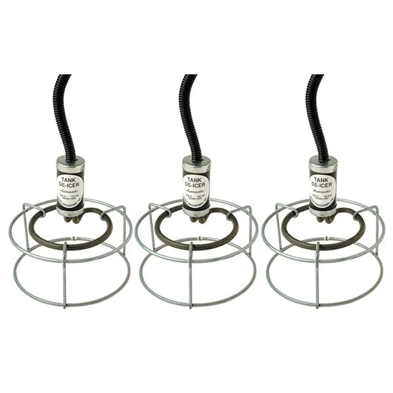Farm Innovators Submergible Bucket Heater with Attached Guard, 1000 W (3 Pack)