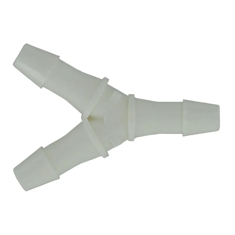 FitQuik Polypropylene Union Y Barb Fitting - 1/8 ID x 1/8 ID x 1/8 ID