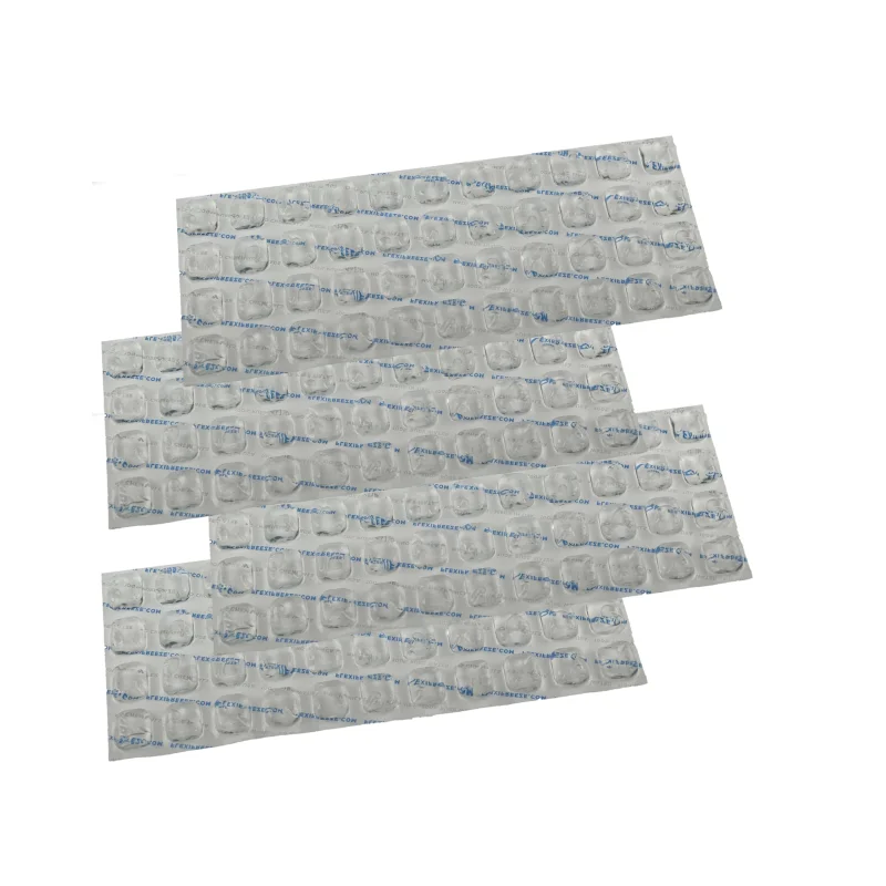 FlexiFreeze Refreezable Ice Sheets 4 PackReusable Ice Packs for Coolers & Lunch Boxes (44 Cubes)