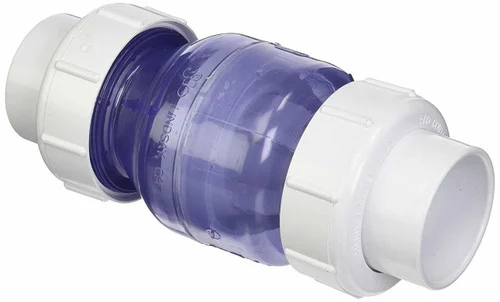 Flo Control 2″ Spring Check Valve Union Clear 1/2# | 1700C20