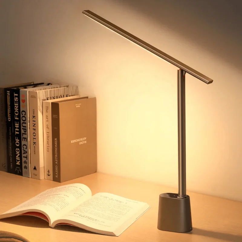 FoldLite | Foldable LED Desk Lamp with Dimming Function & USB Power | Compact Design for Home and Travel Black
