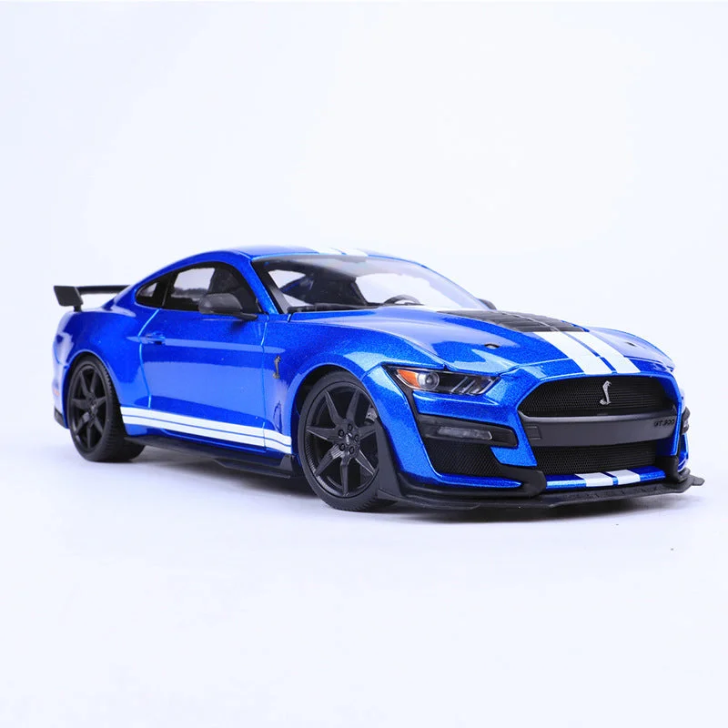 Ford Mustang Shelby Cobra Alloy Model in 1:18 Scale | Detailed Diecast Car for Decoration and Collection Blue