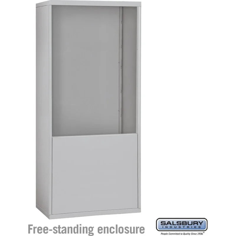 Free-Standing Enclosure for #19178-35 - Recessed Mounted Cell Phone Lockers - Aluminum by Salsbury Aluminum