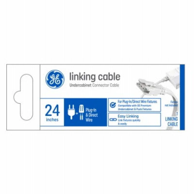 G E Lighting 93129109 Link Cable 24 in White Plug-in
