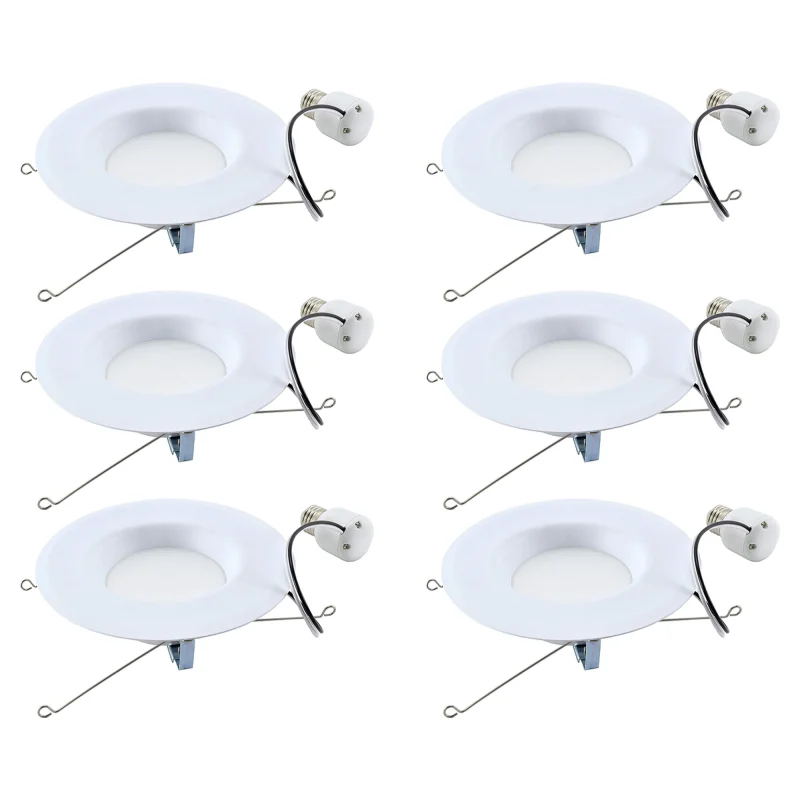 GE 6 Pack Lighting Refresh HD LED Light Bulbs, 750 Lumens for Indoor Use, White