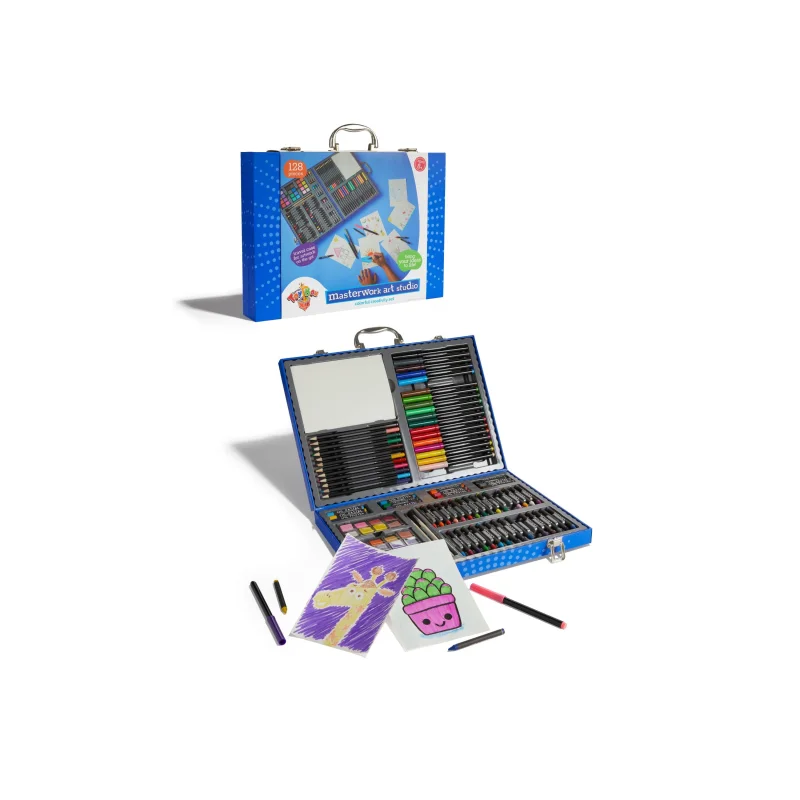 Geoffrey's Toy Box Masterwork Art Studio 128-Piece Set for Macy's
