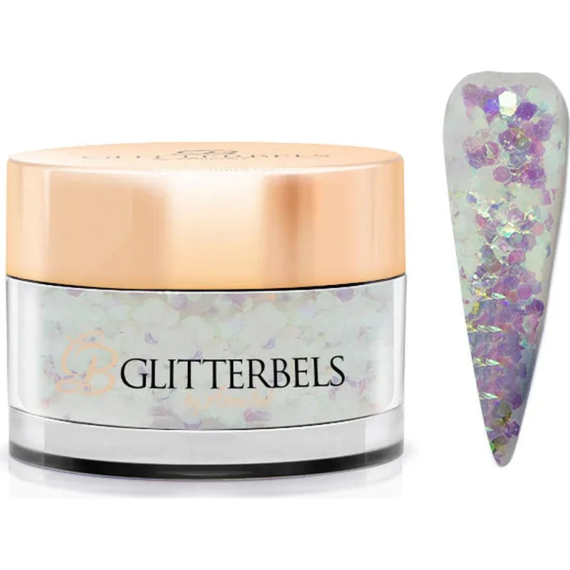 Glitterbels Chunky Loose Glitter- Crystal / 0.5 oz.