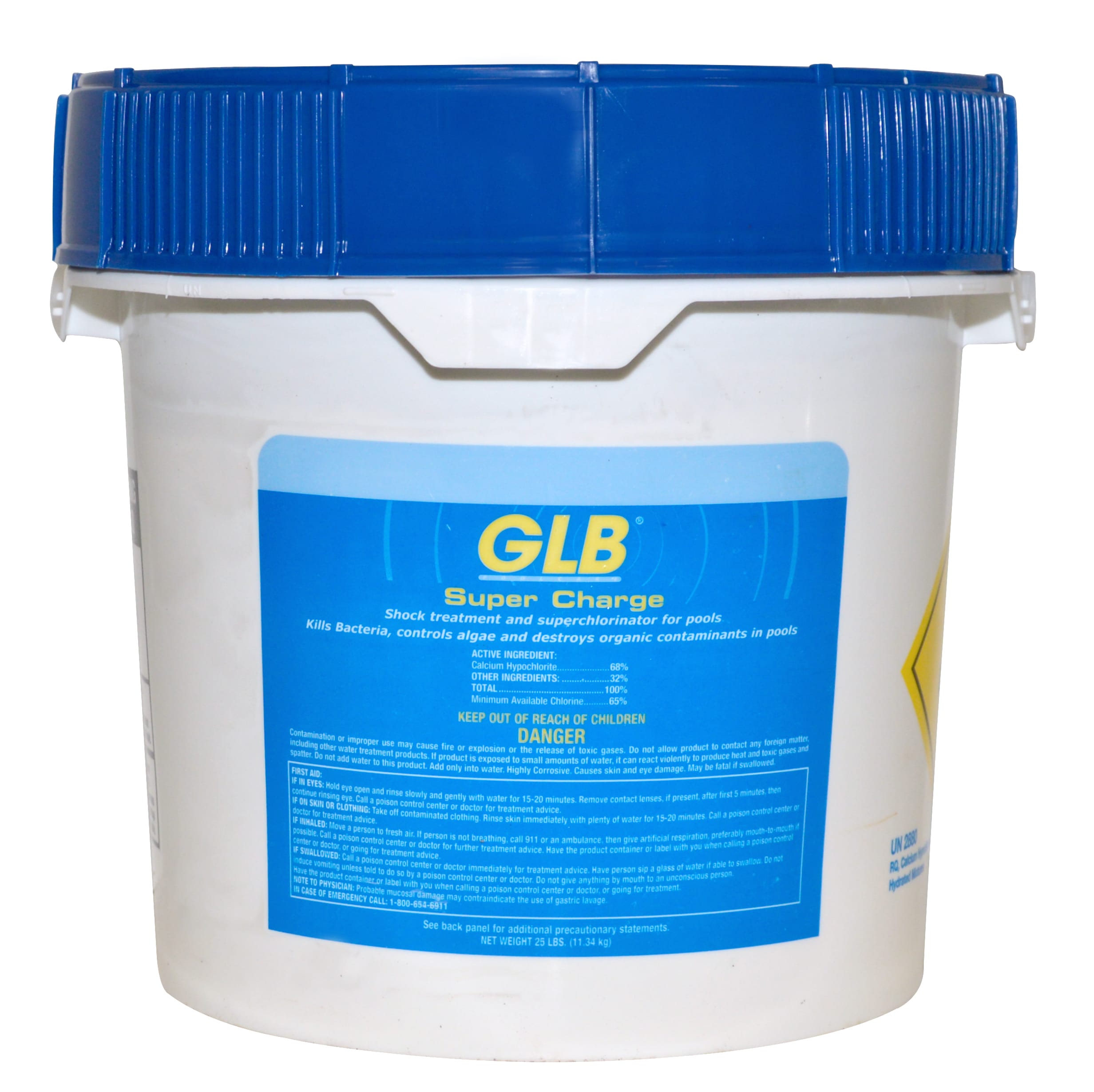 GLB Super Charge Oxidizer Cal-Hypo Granular Shock, 25 lb Bucket