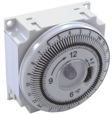 Grasslin Timer 34-0033-K SPDT Panel Mount 115v 24hr w Override