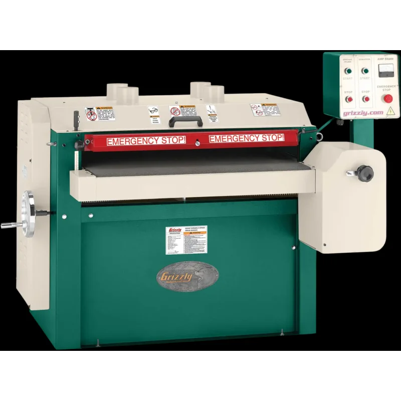Grizzly G0449 Drum Sander 37" 10 HP Variable Speed Conveyor New