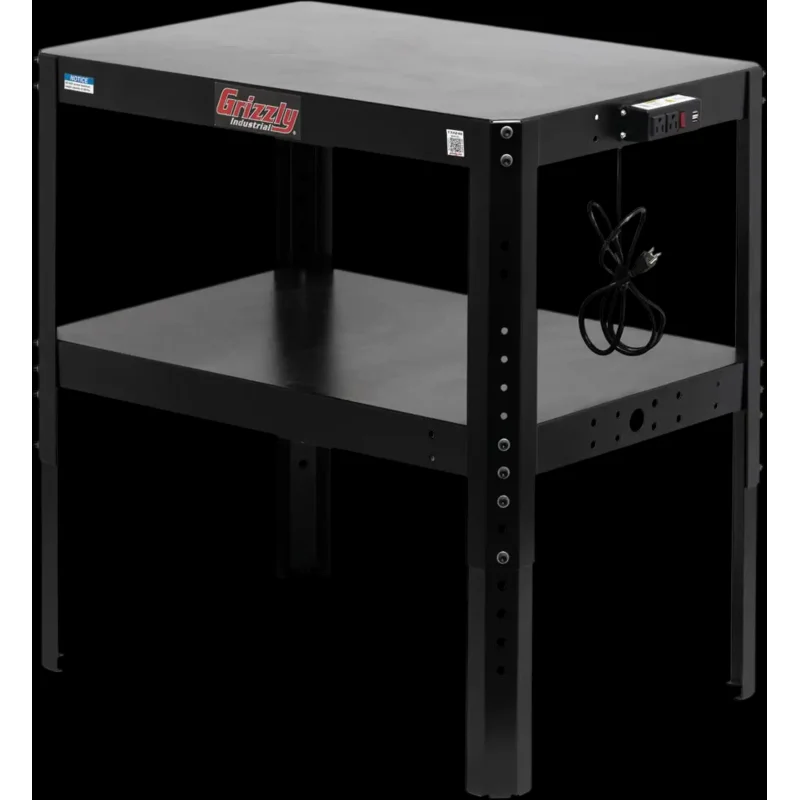 Grizzly T34246 Benchtop Machine Stand 36" x 24" w/ Power Outlets New