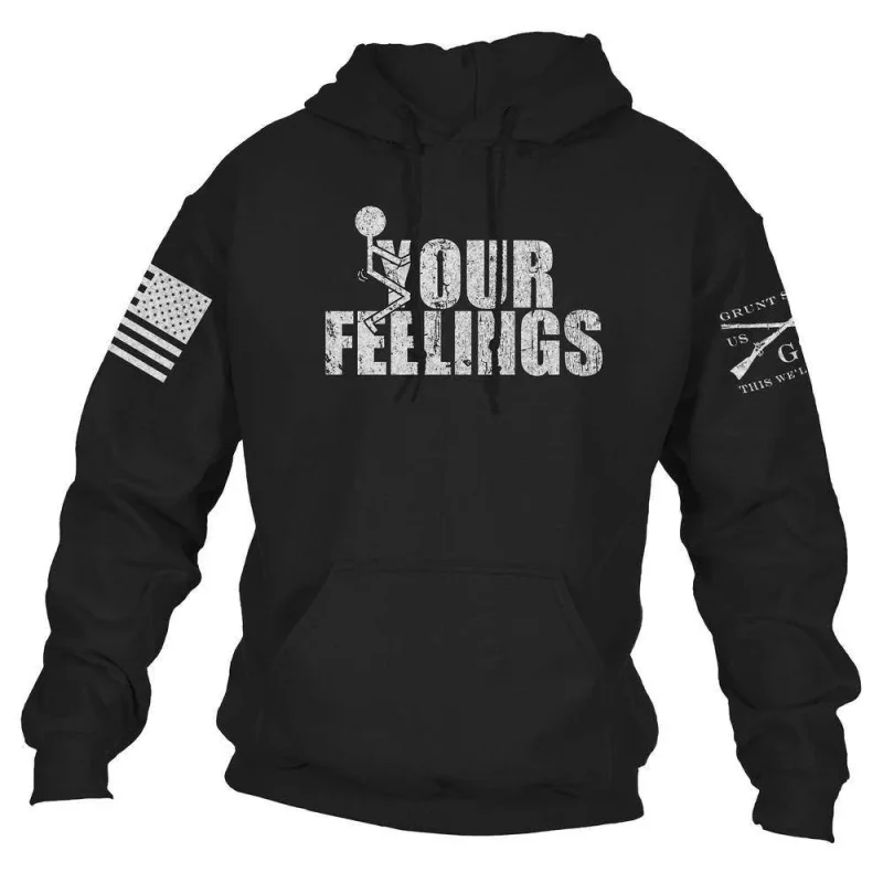 Grunt Style Your Feelings Hoodie (Black) Size L
