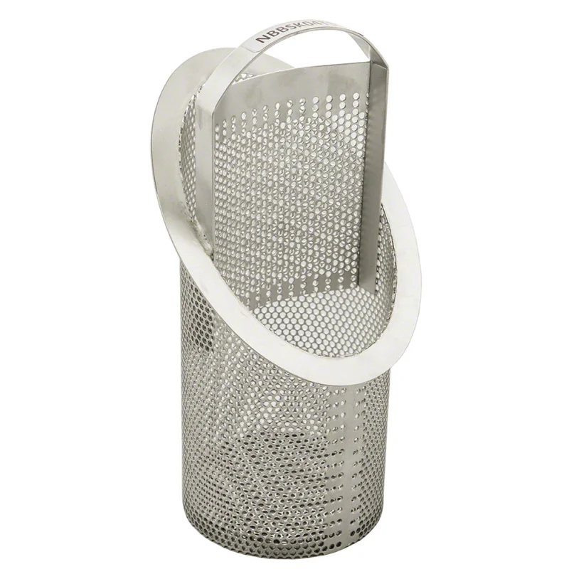Guardian 14-16 Inch Stainless Steel Strainer Basket with 5/32 Inch Perforation