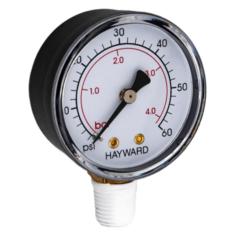 Hayward Pressure Gauge With 1/4" Bottom Mount, 0-60 PSI (ECX270861)