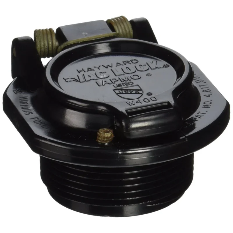 Hayward VacLock Safety Wall Fitting, Black for In-Ground Pools | W400BBKP