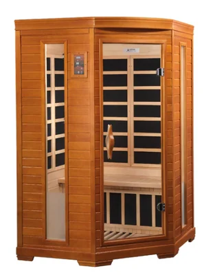 Heming Low EMF FAR Infrared 2 Person Corner Sauna DYN-6225-02