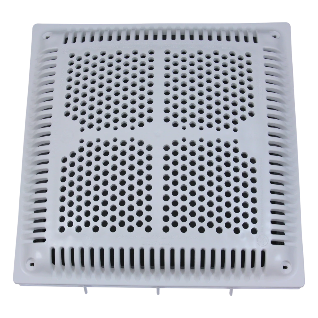 Hayward 12-Inch High Flow Square Drain Cover 2-Pack