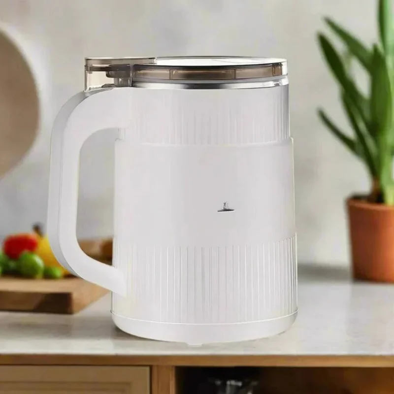 Home Kitchen Essentials | Portable Electric Grain Mill with One-Touch Operation | Compact Design for Fresh Flour Anytime White
