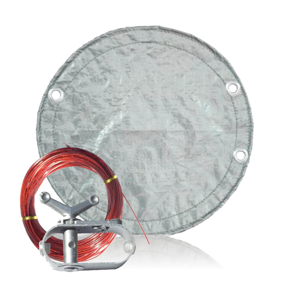 PoolTux 12' Solid, Round Winter Cover, 15 Year King Warranty