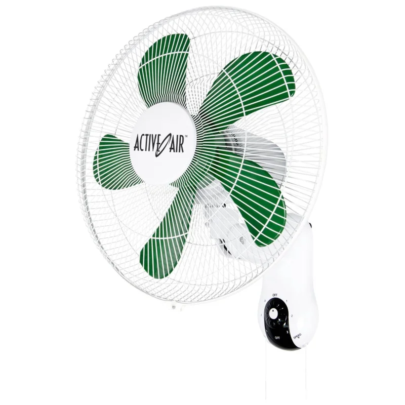 Hydrofarm Active Air 16-Inch Mountable 90-Degree Oscillating Grow Fan (18 Pack)