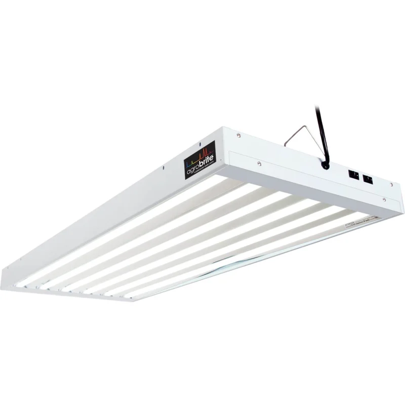 Hydrofarm FLT46 Agrobrite 6-Tube Hydroponic 4Ft Grow Light Fixture 324W (3 Pack)