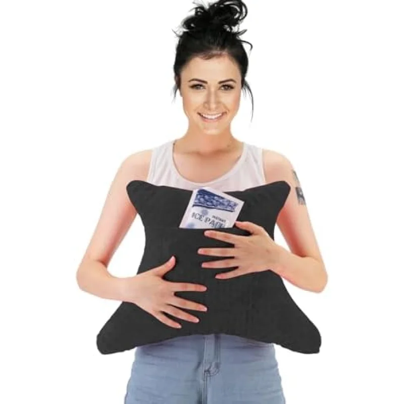 Hysterectomy Pillow with Pocket, Hysterectomy Recovery Abdominal Pillow, Post Surgery Pillow for Abdomen, C-Section Recovery Pillow, Mastectomy, Tummy Tuck, Hernia, Abdominal Surgery Must Haves