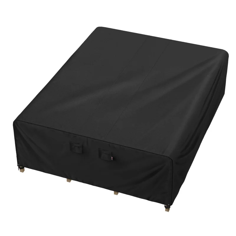 iBirdie Outdoor Patio Furniture Set Covers 100 x 76 inch fit 6 x 8 ft, 72, 74, 76 inch Wide, 100, 98, 96 inch Long Outside Dining Table and Chairs, Waterproof Weatherproof Cover, Heavy Duty 600D