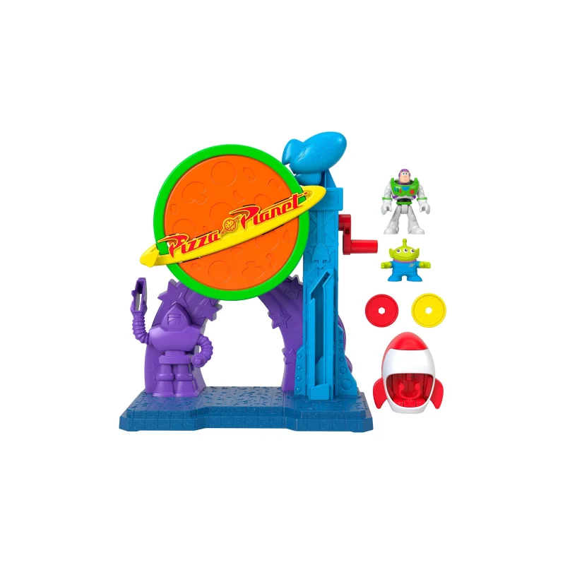 Imaginext Disney Pixar Toy Story Pizza Planet Playset With Buzz Lightyear