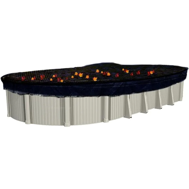In The Swim 12' x 24' Oval Leaf Net Cover for Above Ground Swimming Pools - Removes Leaves, Sticks, and Small Debris from Your Winter Cover