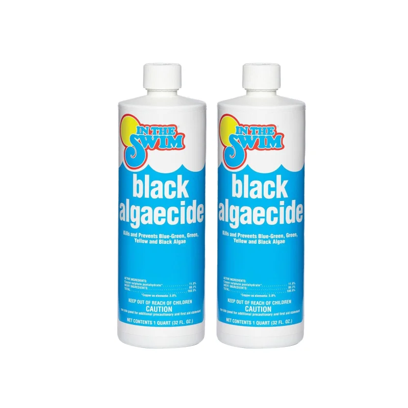 In The Swim Black AlgaecideEradicates Black Algae in Swimming Pools - Copper Sulfate Pentahydrate - 1 Quart - 2 Pack