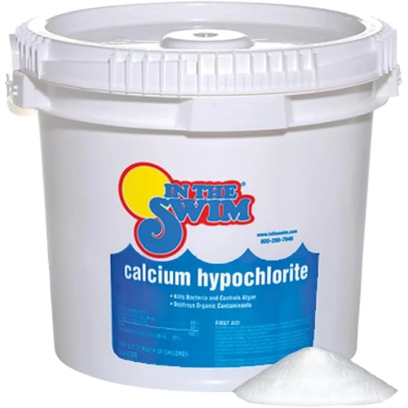 In The Swim Pool Shock68% Cal-Hypo Granular Sanitizer for Crystal Clear WaterDefends Against Bacteria, Algae, and Microorganisms - 25 Pounds