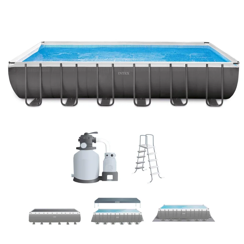 Intex 24' x 12' x 52" Ultra Frame Above Ground Swimming Pool Set (Open Box)