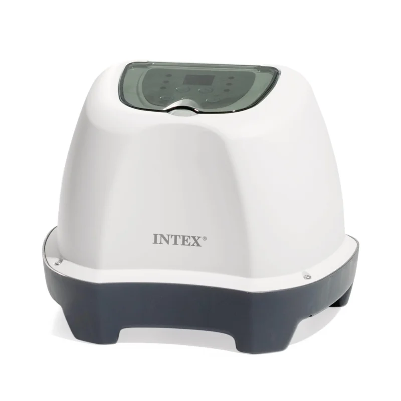 INTEX Krystal Clear Saltwater Pool Chlorine System for Above Ground Pools up to 4,500 Gallons, Pool Cleaner with Automatic Timer and Self Cleaning