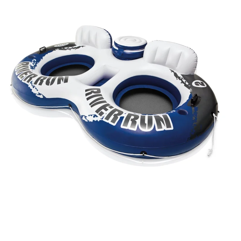 Intex River Run II Inflatable 2 Person Pool Tube Float w/ Cooler (12 Pack)