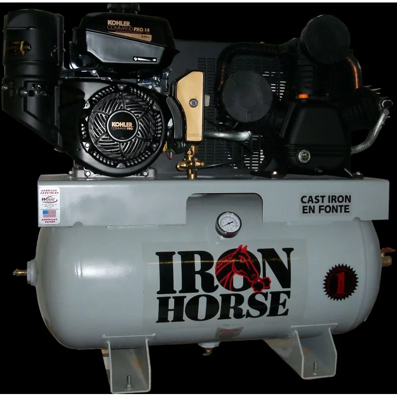 Iron Horse Air Compressor Truck Mount Two Stage 30 Gal. 175 PSI 14 HP Kohler Engine Electric Start New