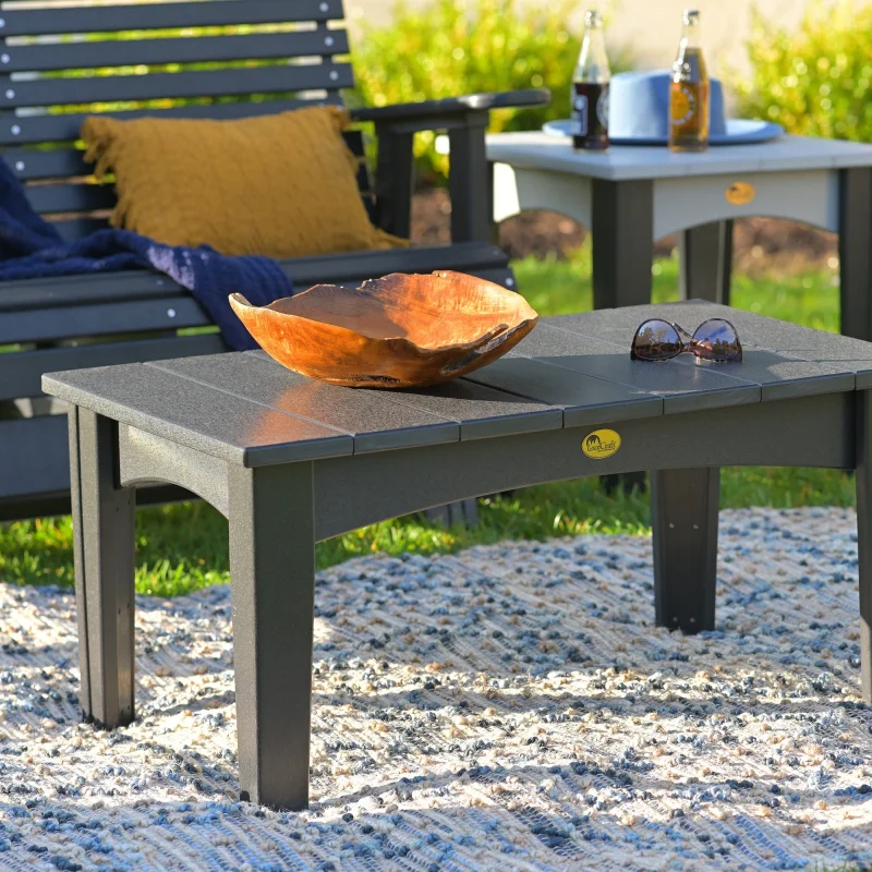 Island Coffee Table from LuxCraft Black colored Earthtone Coffee Table