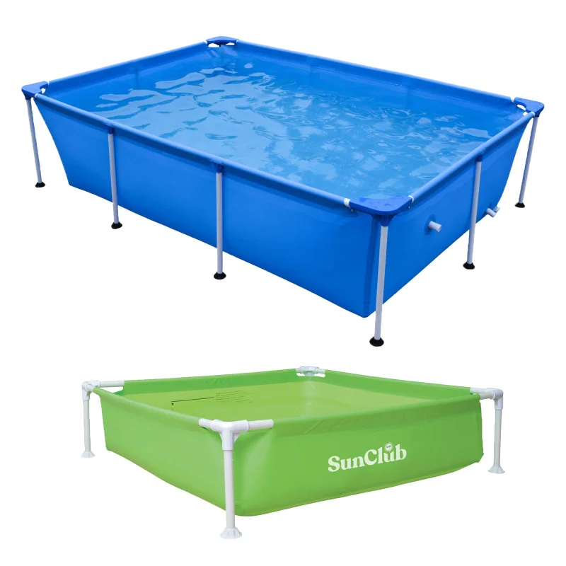 JLeisure 8.5 x 6 Ft Above Ground Steel Frame Pool and 48 x 13 In Swimming Pool