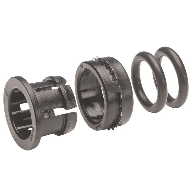 John Guest Plastic Half Cartridge - 8mm Black Double Nitrile O-ring